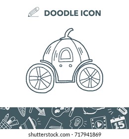 Pumpkin carriage doodle