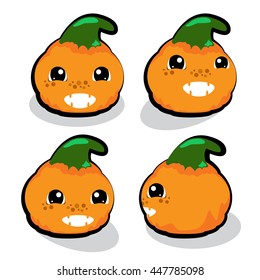 Pumpkin cartoon character,Kid theme, Character design