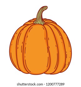 Pumpkin cartoon isolated