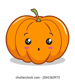 pumpkin cartoon kawaii mascot cute  pumpkin halloween Illustrations