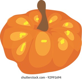 Pumpkin cartoon vector illustration