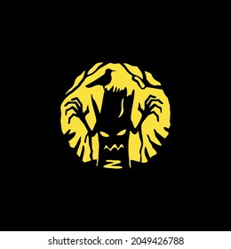 pumpkin carving for halloween simple vector