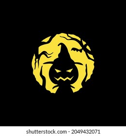 pumpkin carving for halloween simple vector