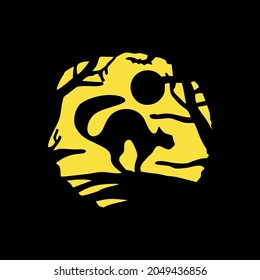 pumpkin carving for halloween simple vector