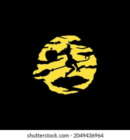 tallado de calabaza para el simple vector de halloween