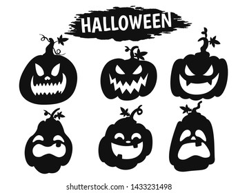 
Pumpkin carving icon is a ghost shadow image during the Halloween season.