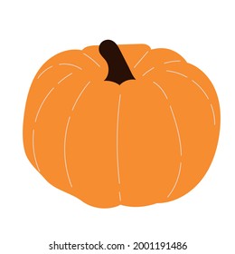 Pumpkin for celebration design. Harvest season.