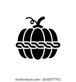 Pumpkin with Chain Around, Spooky Halloween Decoration