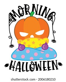 Pumpkin character cartoon, Halloween day, pumpkin halloween, Vector illustration.