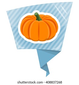 Pumpkin colorful icon