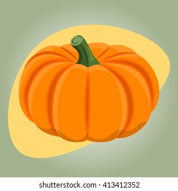 Pumpkin colorful icon