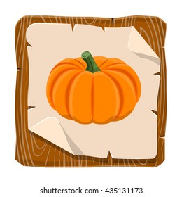 Pumpkin colorful icon