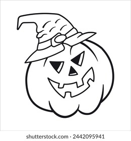 Pumpkin Coloring Book Pages for Children and Adults