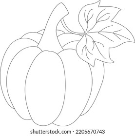 pumpkin coloring page for thanks giving