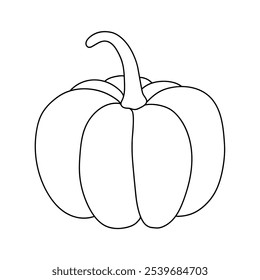 Pumpkin coloring pages for kids. Trace and color pumpkin. Pumpkin vegetable flashcards. Pumpkin thanksgiving isolated on white background. Kindergarten and preschool worksheets printable for kids. 