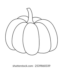 Pumpkin coloring pages for kids. Trace and color pumpkin. Pumpkin vegetable flashcards. Pumpkin thanksgiving isolated on white background. Kindergarten and preschool worksheets printable for kids. 