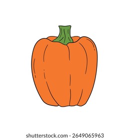 Pumpkin coloring pages for kids. Trace and color pumpkin thanksgiving. Pumpkin clipart outline vector. Thanksgiving fun activity coloring pumpkin vegetable for Kindergarten and preschool.