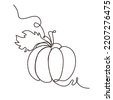 pumpkin line art