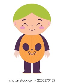 diseño de trajes de calabaza sobre blanco