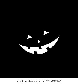Pumpkin craved face in the dark 