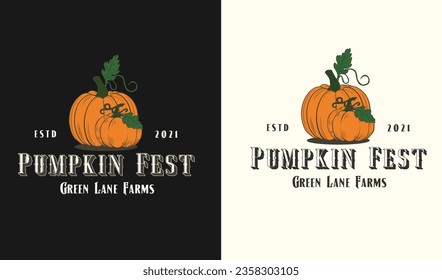 Pumpkin Creepy Smile Vector illustrations for your work Logo, mascot merchandise t-shirt