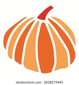 diseño de corte de calabaza vectorial arte