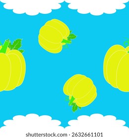 Pumpkin, cute, fabric pattern, printing, fruit for screen printing, interior wall work, product display, fruit lovers, fruit and vegetable events, gift wrapping paper, invitation cards, tile work, art