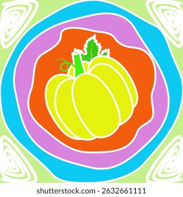 Pumpkin, cute, fabric pattern, printing, fruit for screen printing, interior wall work, product display, fruit lovers, fruit and vegetable events, gift wrapping paper, invitation cards, tile work, art