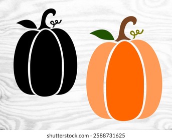 Pumpkin Cutout Outline Bundle - EPS Vector Stock illustration 
#20