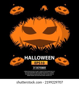 Pumpkin Dark Design Vector Eps10