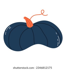 Pumpkin. Doodle. Hand drawing. Vector illustration in modern style. Festive pumpkin. Autumn vegetable.