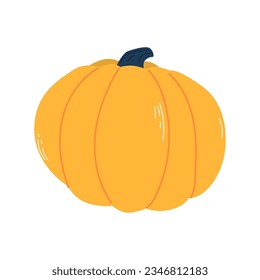 Calabaza. Doodle. Dibujo manual. Ilustración vectorial de estilo moderno. Calabaza festiva. Hortalizas de otoño.