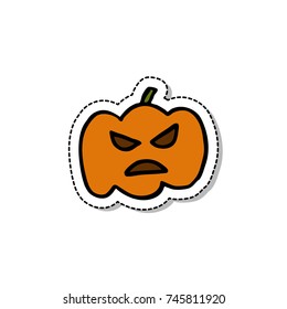 pumpkin doodle icon