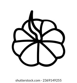 Pumpkin doodle vector illustration isolated on white background