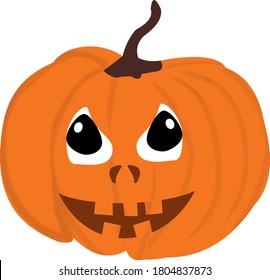 
pumpkin drawing with face for halloween