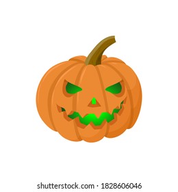pumpkin drawing for halloween, vector illustration
