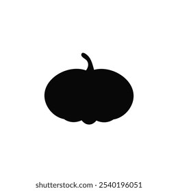 Pumpkin drawing one continuous line vector design