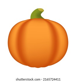 Pumpkin Emoji Icon Illustration Sign. Autumn Fruits Vector Symbol Emoticon Design Vector Clip Art.