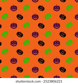 Pumpkin With Evil Expression And Grinning Face, Symbolizing Halloween Fear And Fun. Iconic Jack O Lantern Illustration Featuring Angry Eyes, Devilish Smile, And Spooky Mask. Traditional Vegetable Art.