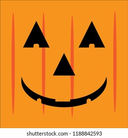 pumpkin face card background