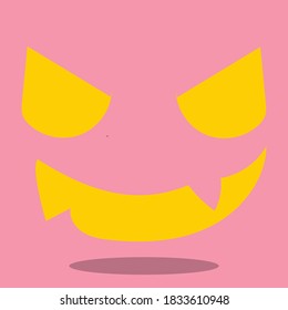 pumpkin face design vector illustration