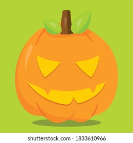ilustración vectorial de diseño de cara de calabaza