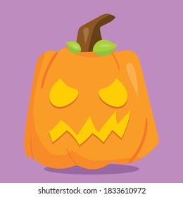 pumpkin face design vector illustration