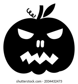 Pumpkin Face design. Vector illustration. 