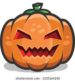 Pumpkin face halloween