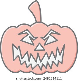 Pumpkin Face Icon - Capturing the Spirit of Halloween with a Playful and Spooky Expression