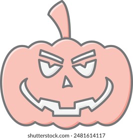 Pumpkin Face Icon - Capturing the Spirit of Halloween with a Playful and Spooky Expression