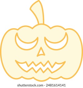 Pumpkin Face Icon - Capturing the Spirit of Halloween with a Playful and Spooky Expression