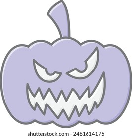 Pumpkin Face Icon - Capturing the Spirit of Halloween with a Playful and Spooky Expression