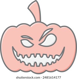 Pumpkin Face Icon - Capturing the Spirit of Halloween with a Playful and Spooky Expression